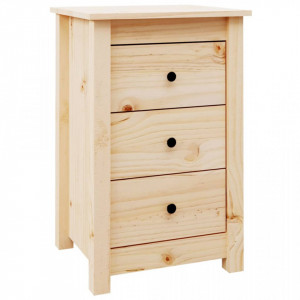 Noptiere, 2 buc., 40x35x61,5 cm, lemn masiv de pin - V813700V - Img 3