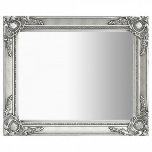 Oglinda de perete in stil baroc, argintiu, 50 x 60 cm - V320318V - Img 2