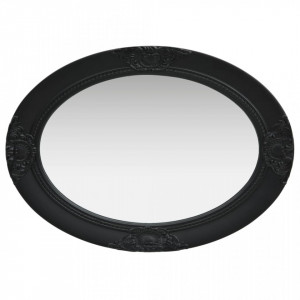 Oglinda de perete in stil baroc, negru, 50 x 70 cm - V320355V - Img 3