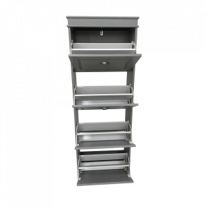 Pantofar, 4 compartimente, gri, 53x152x24 cm - TP289133 - Img 3