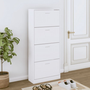 Pantofar, alb, 63x24x147 cm, lemn prelucrat - V342542V - Img 2