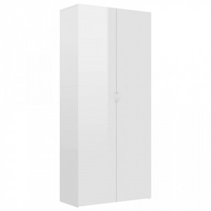 Pantofar, alb extralucios, 80x35,5x180 cm, PAL - V800294V - Img 1