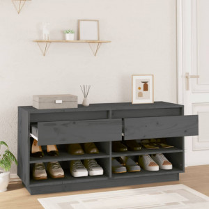 Pantofar, gri, 110x34x52 cm, lemn masiv de pin - V814446V - Img 3
