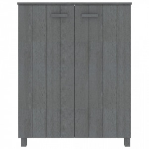 Pantofar, gri închis, 85x40x108 cm, lemn masiv de pin - V340518V - Img 3