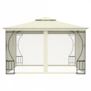 Pavilion cu plase, crem, 300 x 300 x 265 cm - V48595V