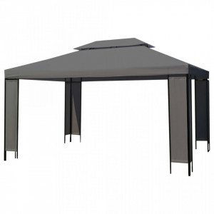 Pavilion cu șir de lumini LED, antracit, 3x4 m - V3070300V - Img 4