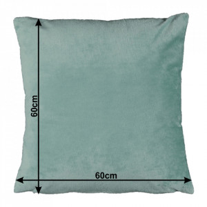 Pernă, material textil de catifea mentă, 60x60 cm - TP238768 - Img 16