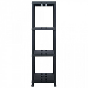 Rafturi de depozitare 2 buc. negru 90x40x138 cm plastic 220 kg - V276262V - Img 4