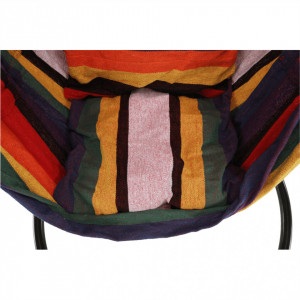 Scaun balansoar suspendabil, hamac, leagăn agăţat, roşu, 100x100x130 cm - TP254341 - Img 4