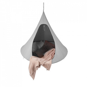 Scaun balansoar suspendabil, leagăn agăţat, gri, 120x120x150 cm - TP262375 - Img 1