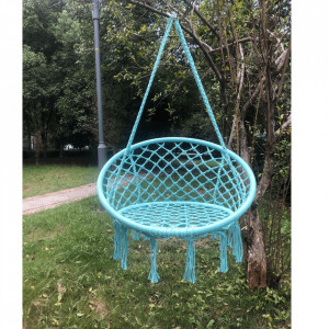 Scaun balansoar suspendabil, leagăn agăţat, mentol, 80x120 cm - TP274290 - Img 5