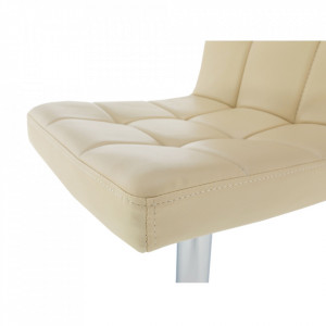 Scaun bar, piele ecologică bej/crom - TP175172 - Img 17