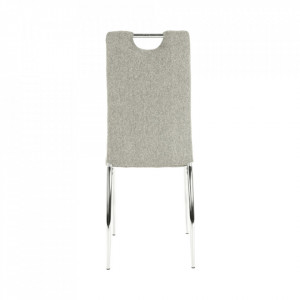 Scaun bucătărie, material textil bej/crom - TP201245 - Img 17