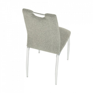 Scaun bucătărie, material textil bej/crom - TP201245 - Img 18