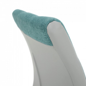 Scaun bucătărie, material textil mentol/piele ecologică gri/crom - TP201223 - Img 15