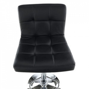 Scaun de bar, piele ecologică negru/crom - TP175173 - Img 19