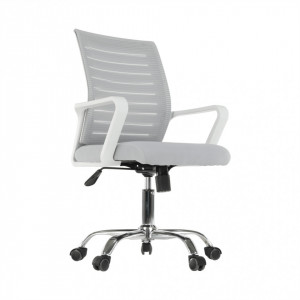 Scaun de birou, alb și gri, 56x57,5x97,5-103 cm - TP228546 - Img 18