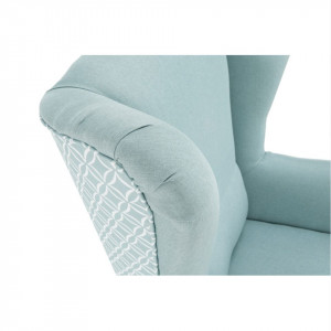 Scaun de design, ţesătură mentol/model - TP223733 - Img 14