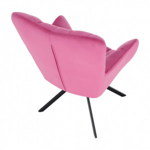 Scaun de design, ţesătură roz - TP275350 - Img 8