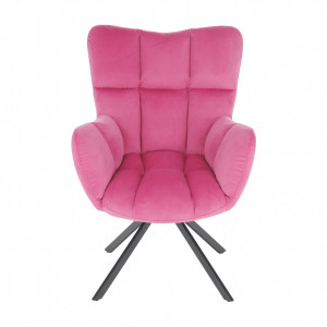 Scaun de design, ţesătură roz - TP275350 - Img 12