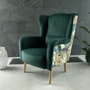 Scaun de design, ţesătură smarald, model Jungle - TP223660 - Img 10