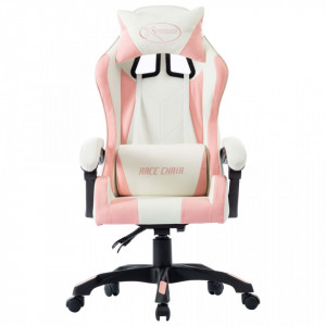 Scaun de racing, roz, piele ecologică - V287984V