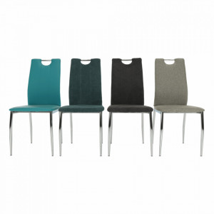 Scaun dining, textil gri maro/crom - TP201247 - Img 6