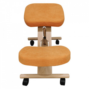 Scaun ergonomic, portocaliu, 46x65x52-72 cm - TP301429 - Img 5