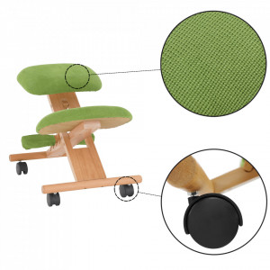 Scaun genunchi ergonomic, verde, 46x65x56-72 cm - TP300218 - Img 14