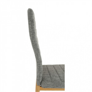Scaun, material textil gri deschis/cadru metalic fag - TP203808 - Img 9