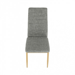 Scaun, material textil gri deschis/cadru metalic fag - TP203808 - Img 14