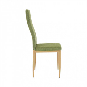 Scaun, material textil verde/cadru metalic fag - TP201240 - Img 12