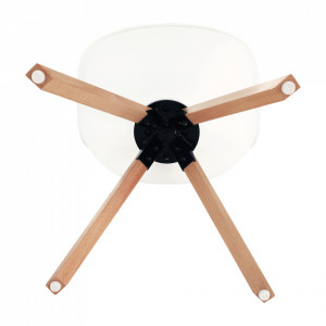 Scaun pivotant elegant, alb - TP288201 - Img 3