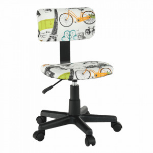 Scaun rotativ, ţesătură model, 39x46x72/84 cm - TP204127 - Img 20