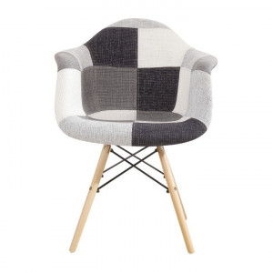 Scaun, ţesătură patchwork/fag - TP228664