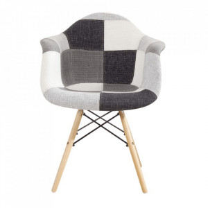 Scaun, ţesătură patchwork/fag - TP228664 - Img 12