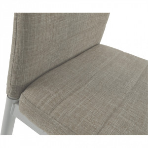 Scaun, textil bej/metal alb - TP201233 - Img 7