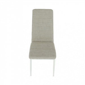 Scaun, textil bej/metal alb - TP201233 - Img 14