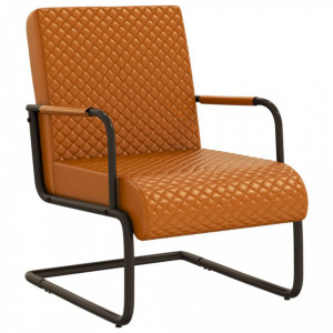 Scaun tip consolă, maro, piele ecologică - V325780V - Img 2