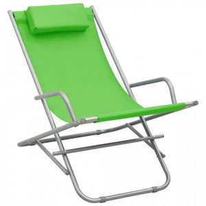 Scaune balansoar, 2 buc., verde, oțel - V310339V
