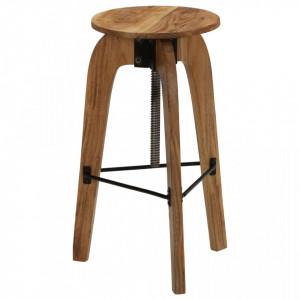 Scaune de bar, 2 buc., lemn masiv de acacia - V246018V