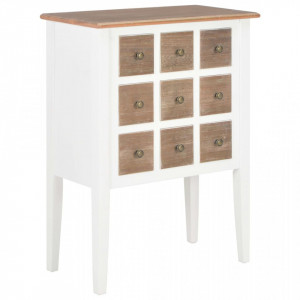 Servanta, alb, 54 x 30 x 80 cm, lemn masiv - V280075V