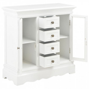 Servantă, alb, 70x28x70 cm, lemn masiv de pin - V280027V - Img 3
