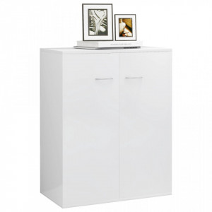 Servanta, alb lucios, 60 x 30 x 75 cm, PAL - V800735V - Img 4