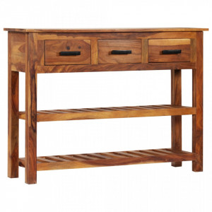 Servantă cu 3 sertare, 110 x 30 x 80 cm, lemn masiv de acacia - V338032V - Img 2
