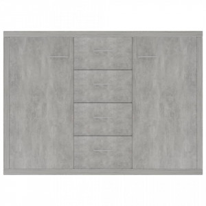 Servantă, gri beton, 88x30x65 cm, PAL - V800688V - Img 4