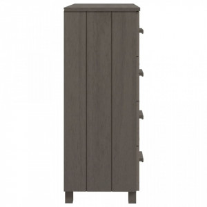 Servantă, gri deschis, 79x40x103,5 cm, lemn masiv de pin - V340427V - Img 4