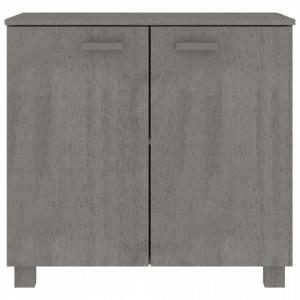 Servantă, gri deschis, 85x35x80 cm, lemn masiv de pin - V340495V - Img 3