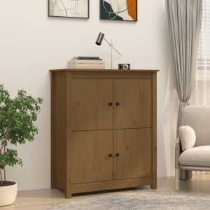 Servantă, maro miere, 83x41,5x100 cm, lemn masiv de pin - V821510V - Img 2