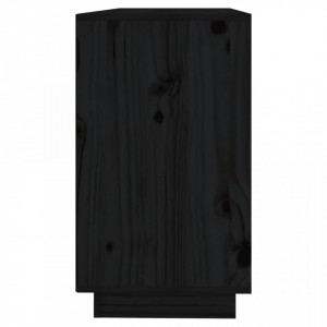 Servantă, negru, 111x34x60 cm, lemn masiv de pin - V813813V - Img 4